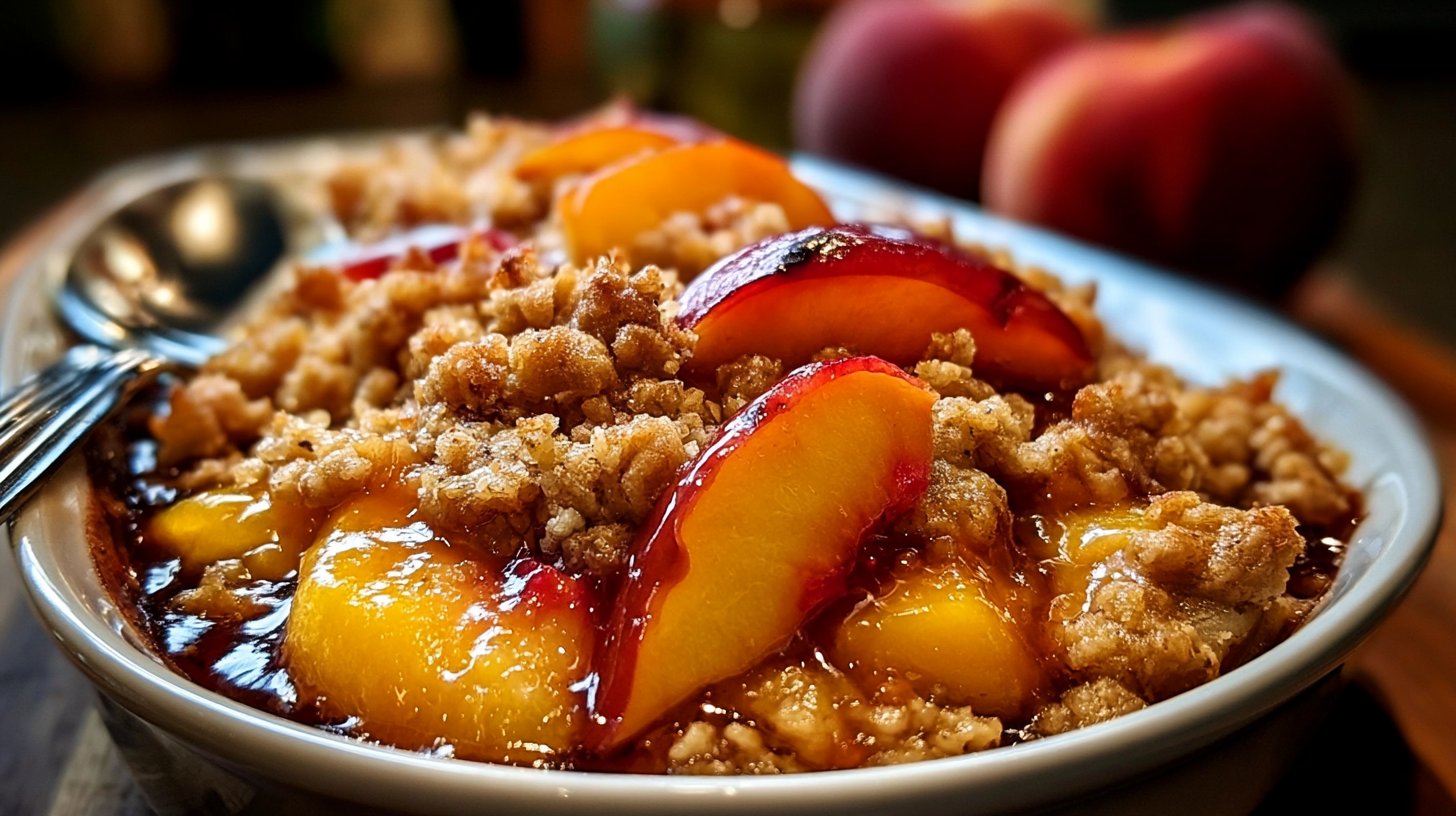 Brown Sugar & Maple Peach Crisp