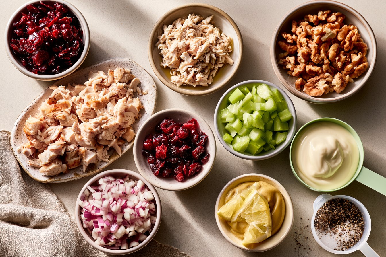 Cranberry Walnut Chicken Salad