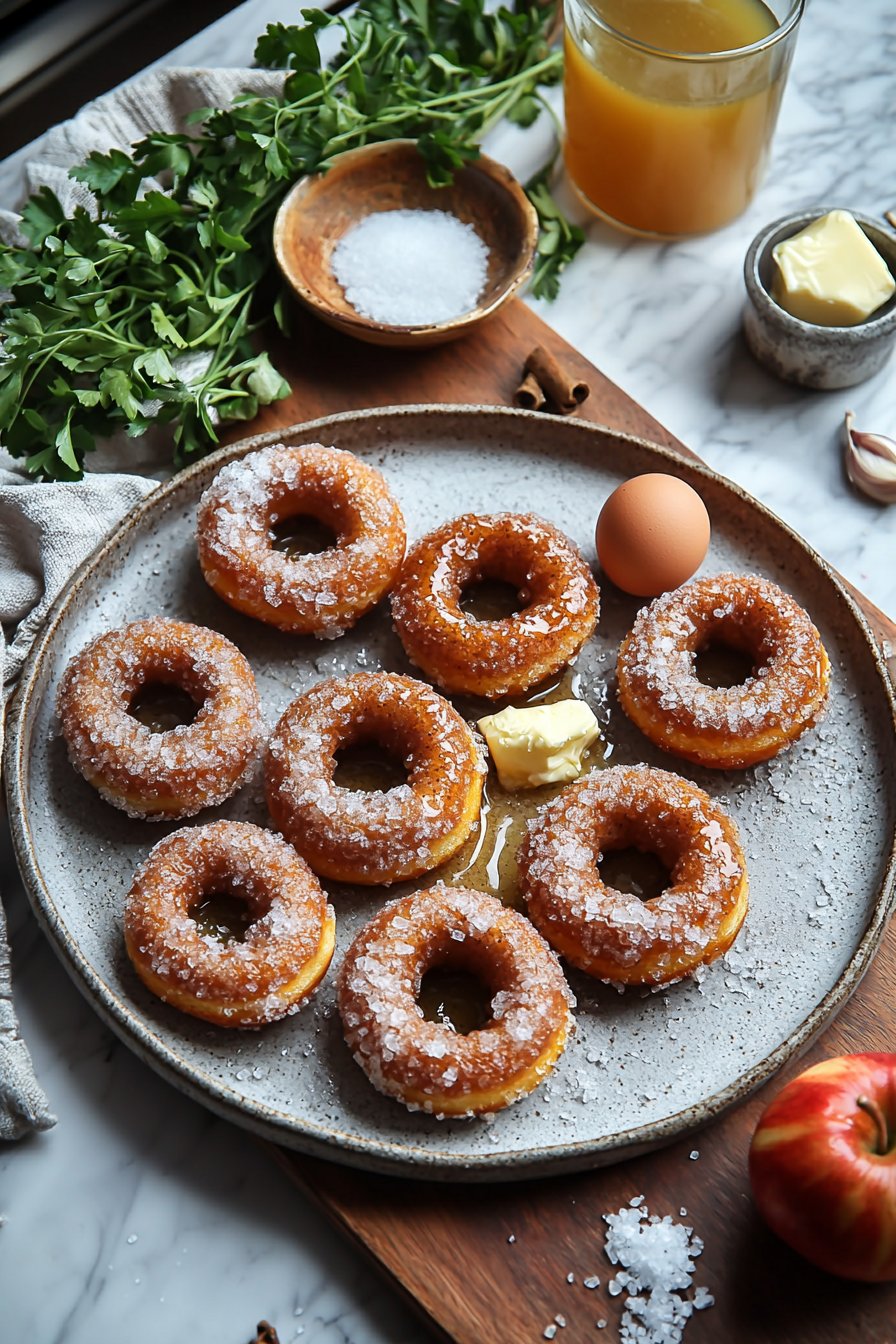 Gebackene Apfelwein Donuts