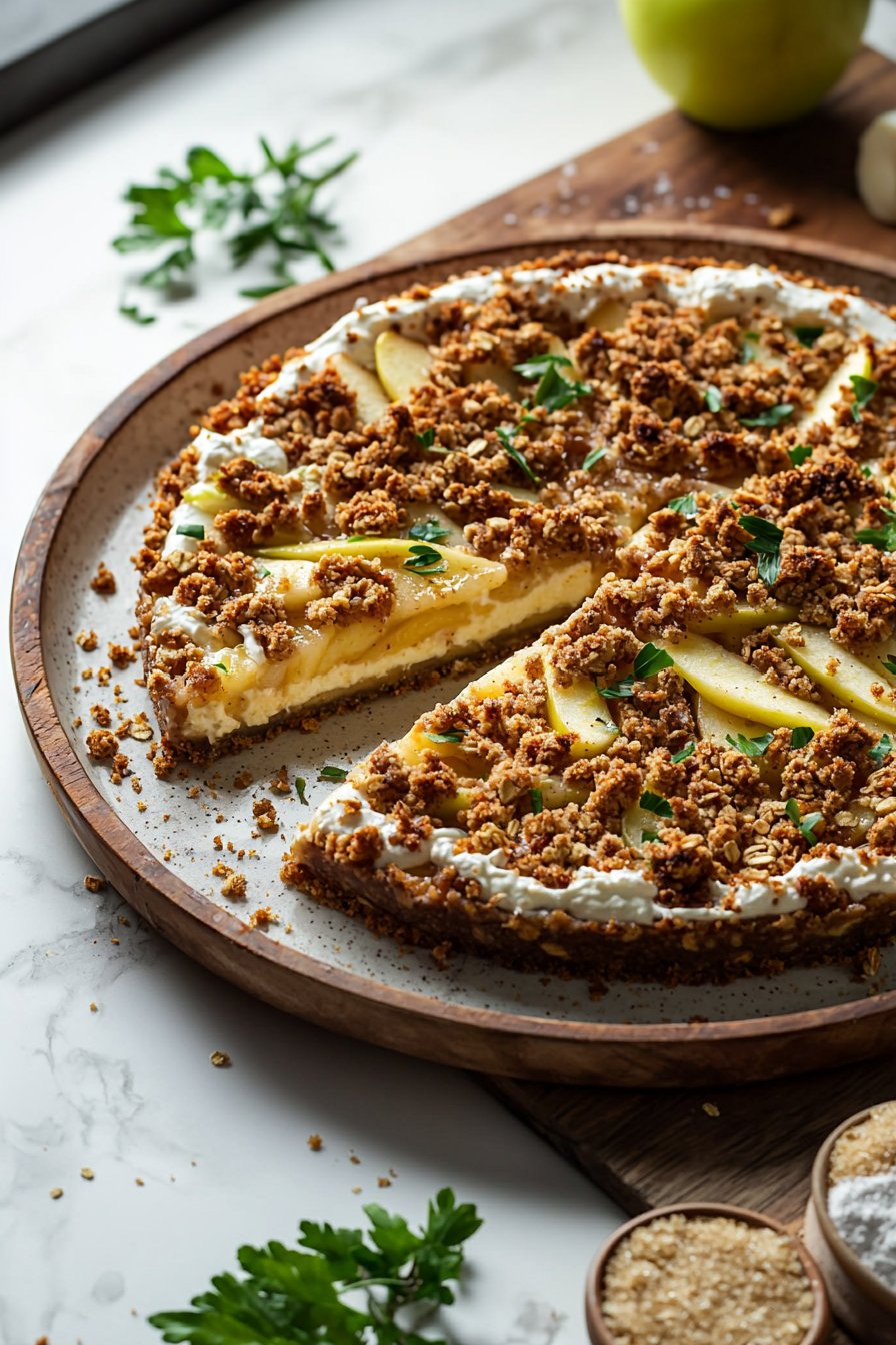 Apple Crisp Cheesecake