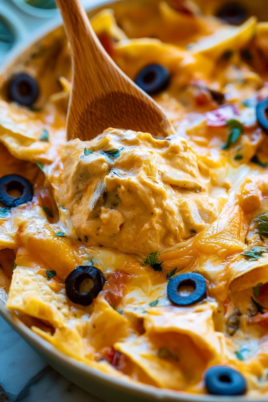 One Pot Creamy Enchilada Skillet
