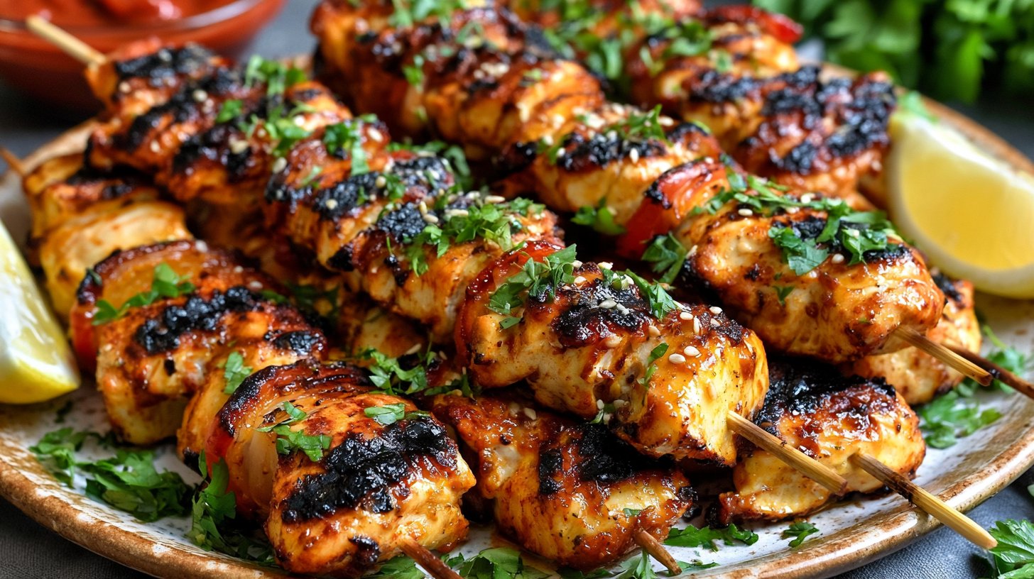 Ultimate Grilled Chicken Tawook Skewers