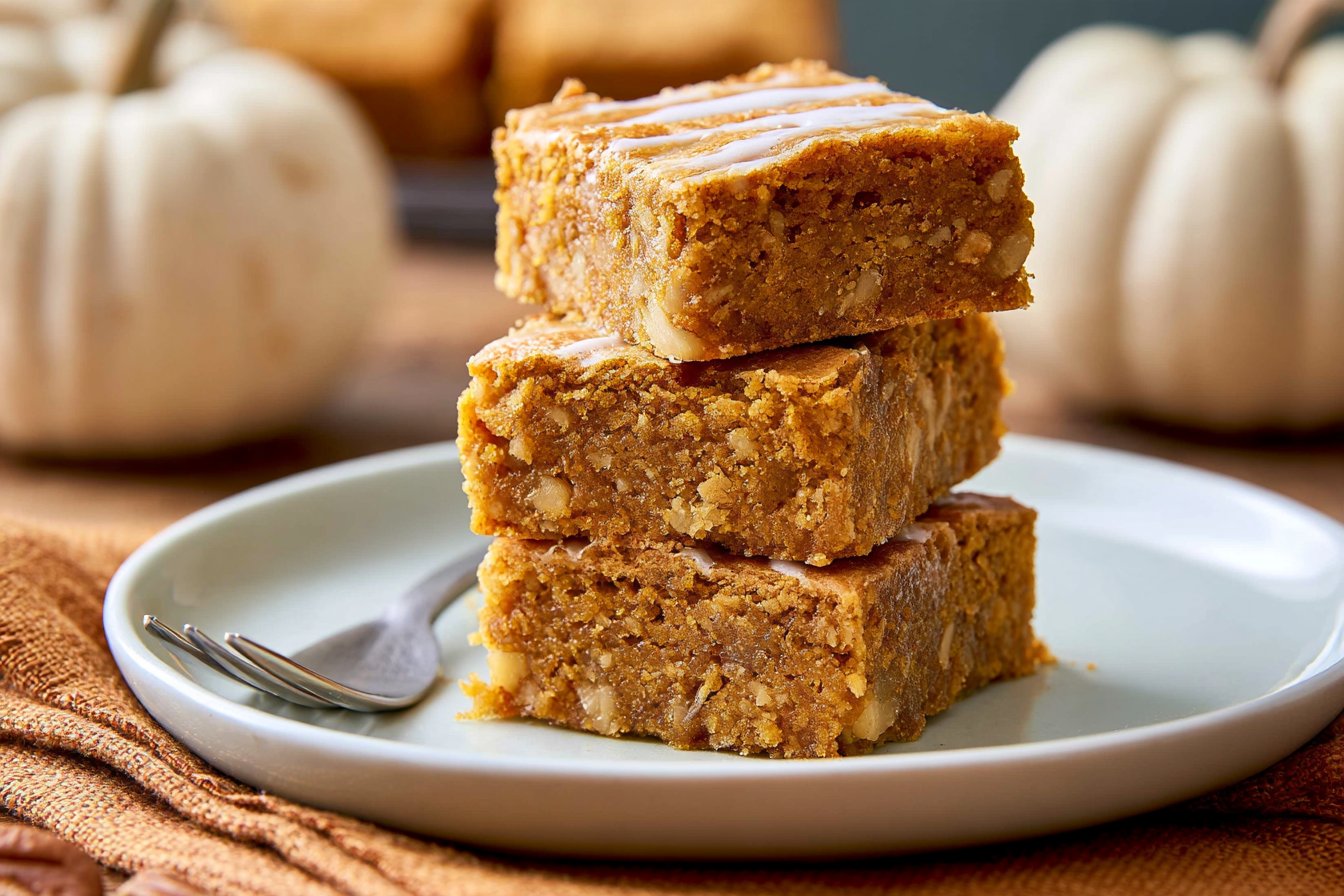 Easy Pumpkin Maple Blondies Recipe