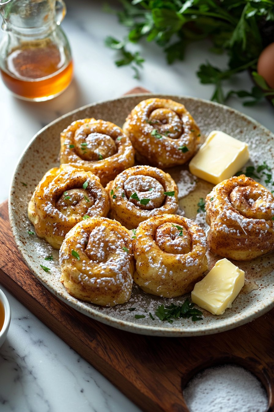 Cinnamon Roll French Toast Rolls