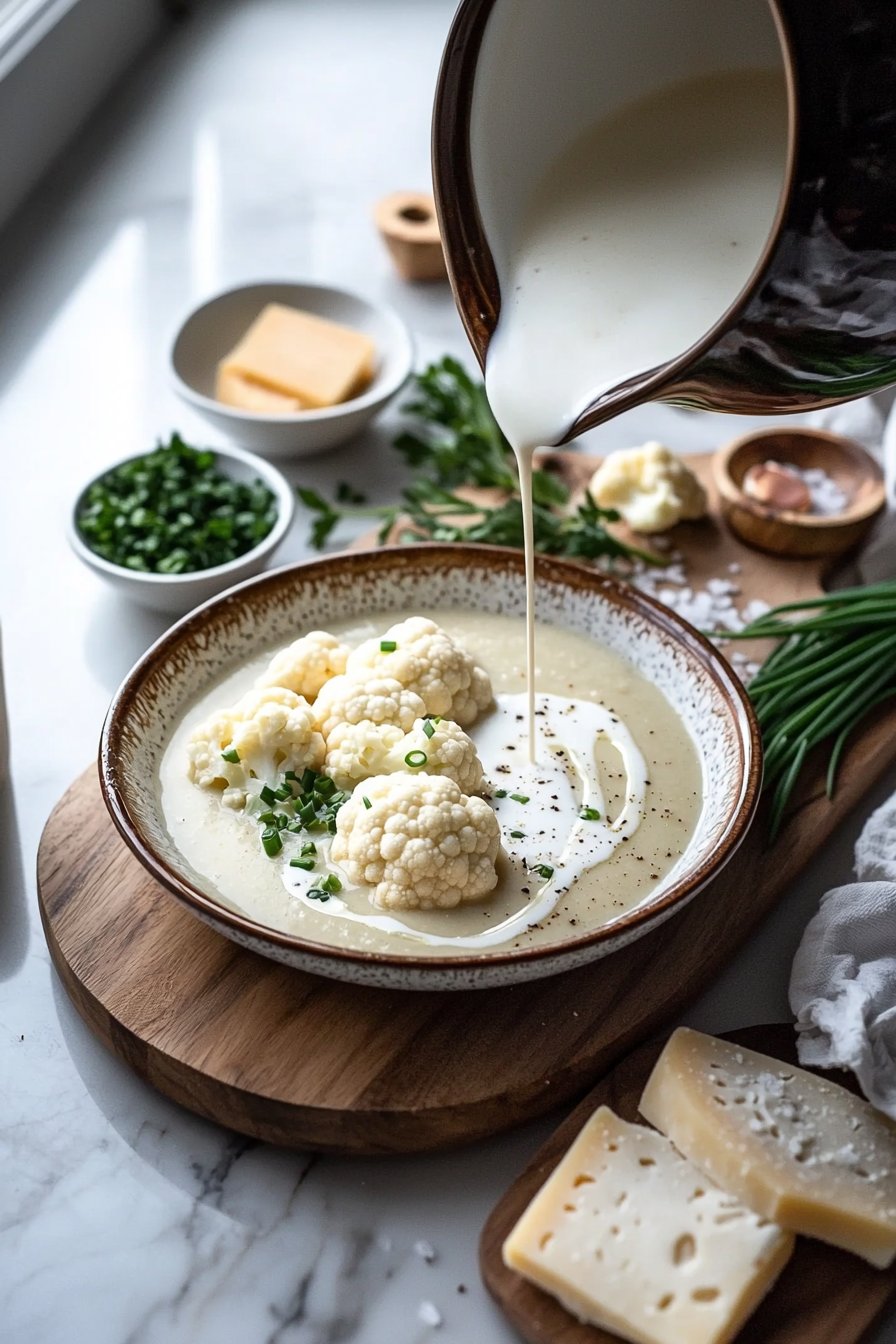 Crockpot Cauliflower Soup