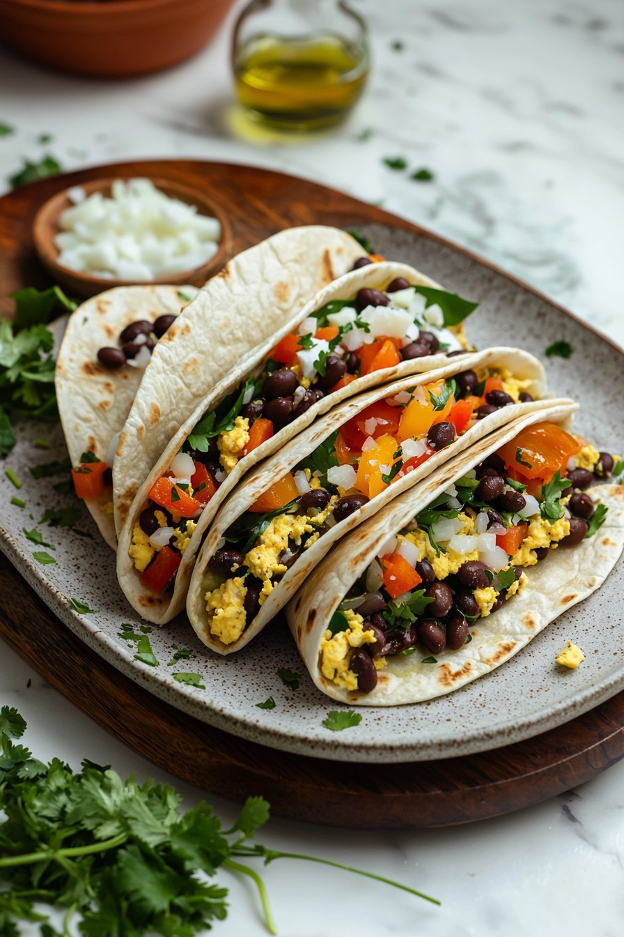 Vegetarisches Frühstücksburrito