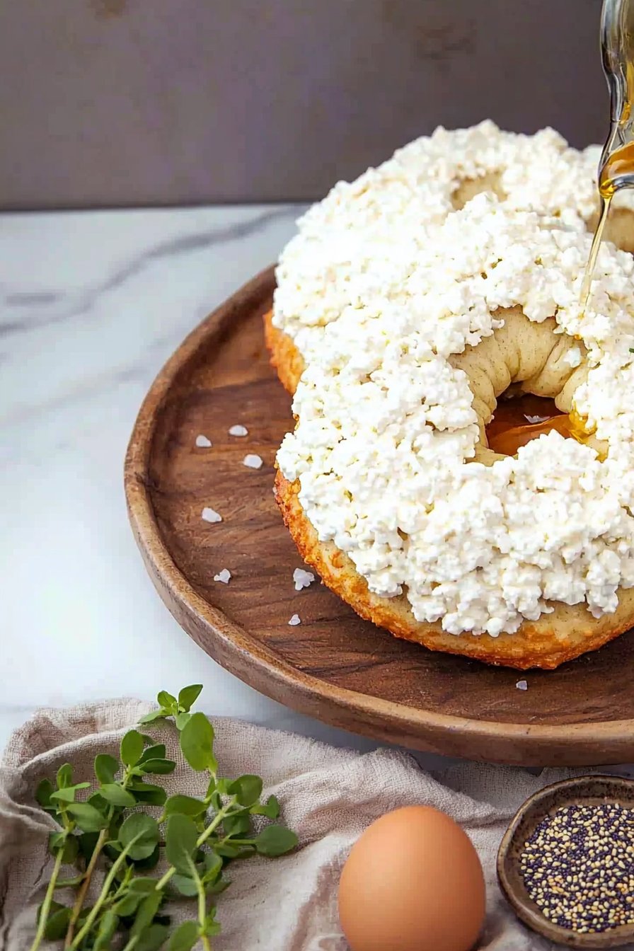 High-protein cottage cheese bagels