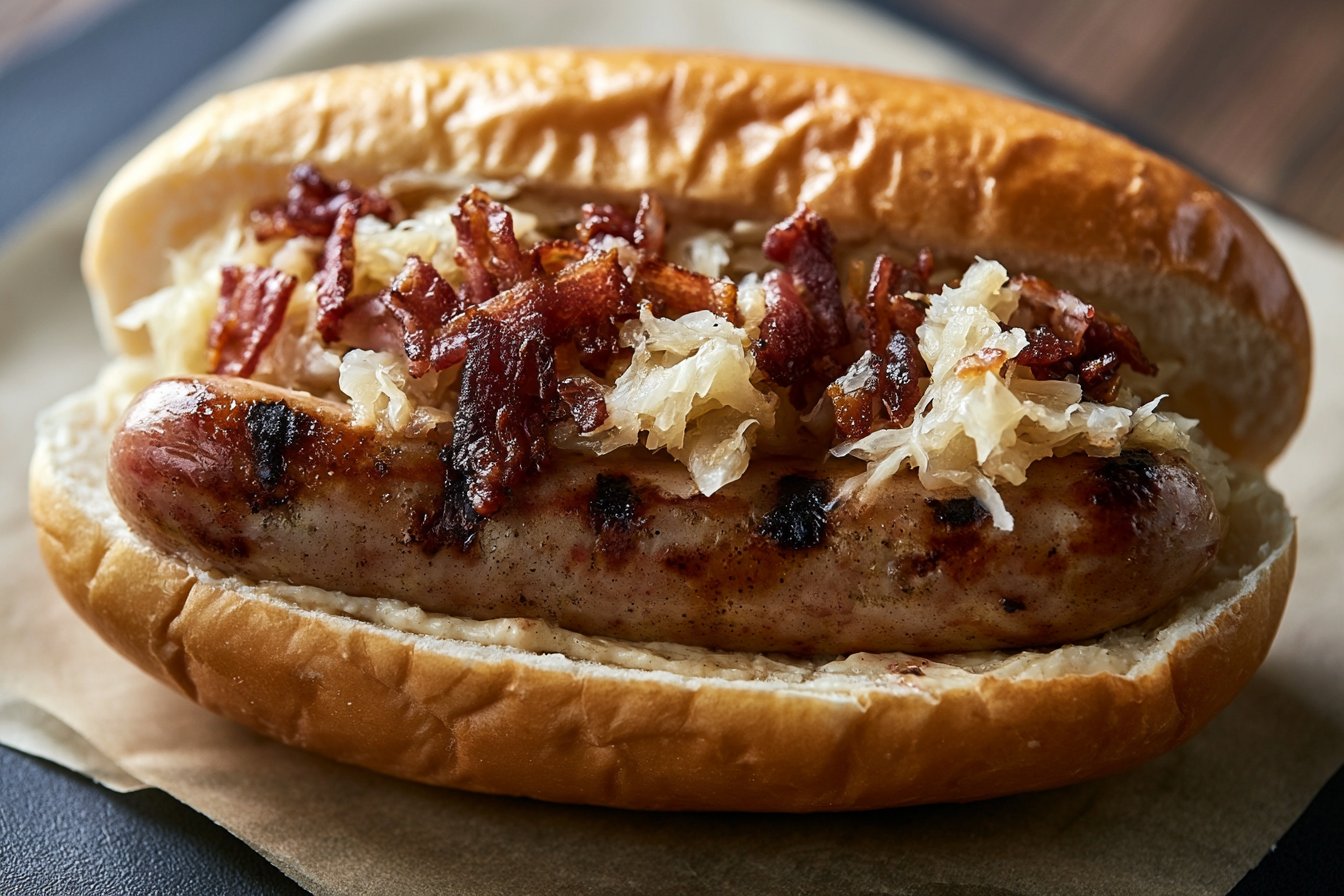 German Bratwurst with Sauerkraut