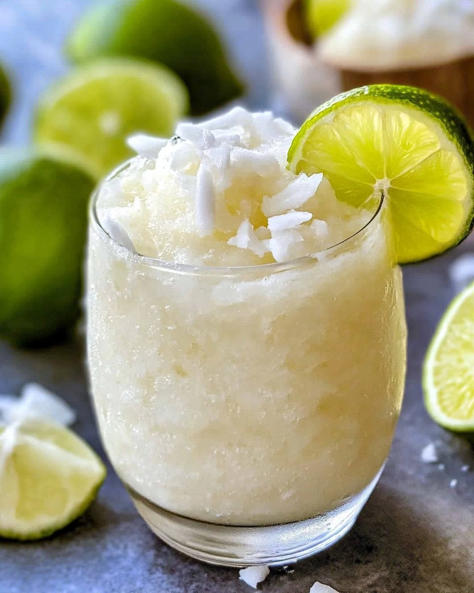Frozen Coconut Limeade Coolers