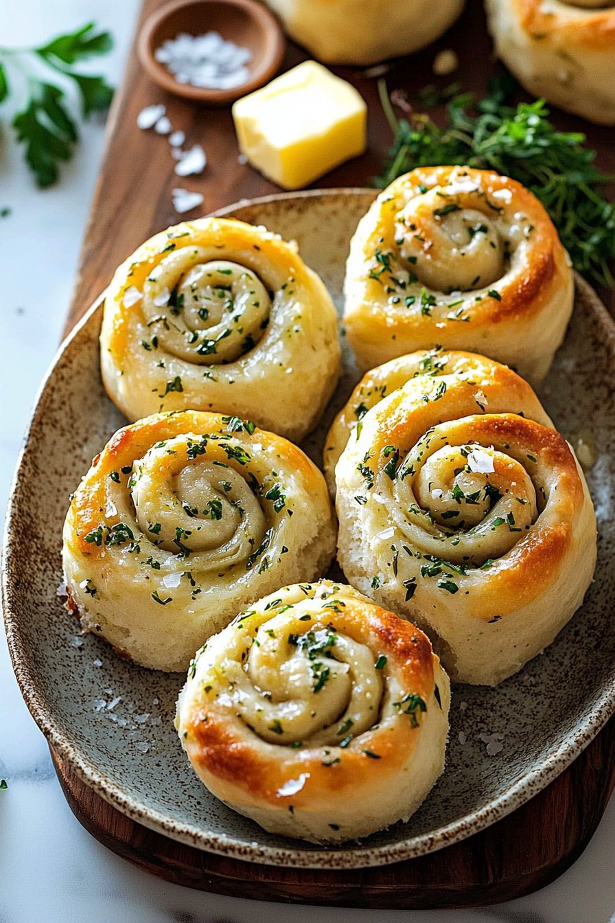 Herb & Garlic Swirl Rolls