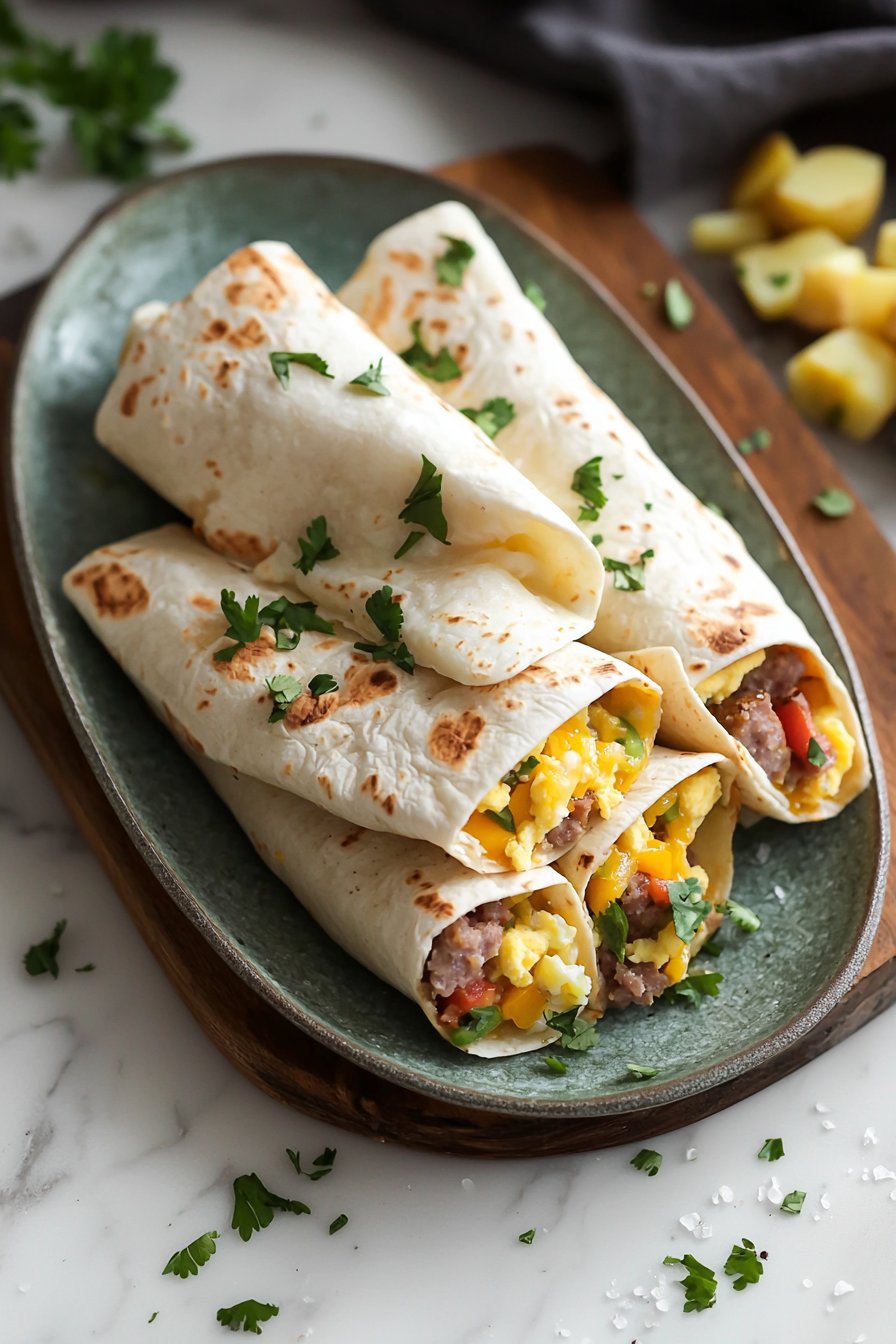 Freezer Breakfast Burritos