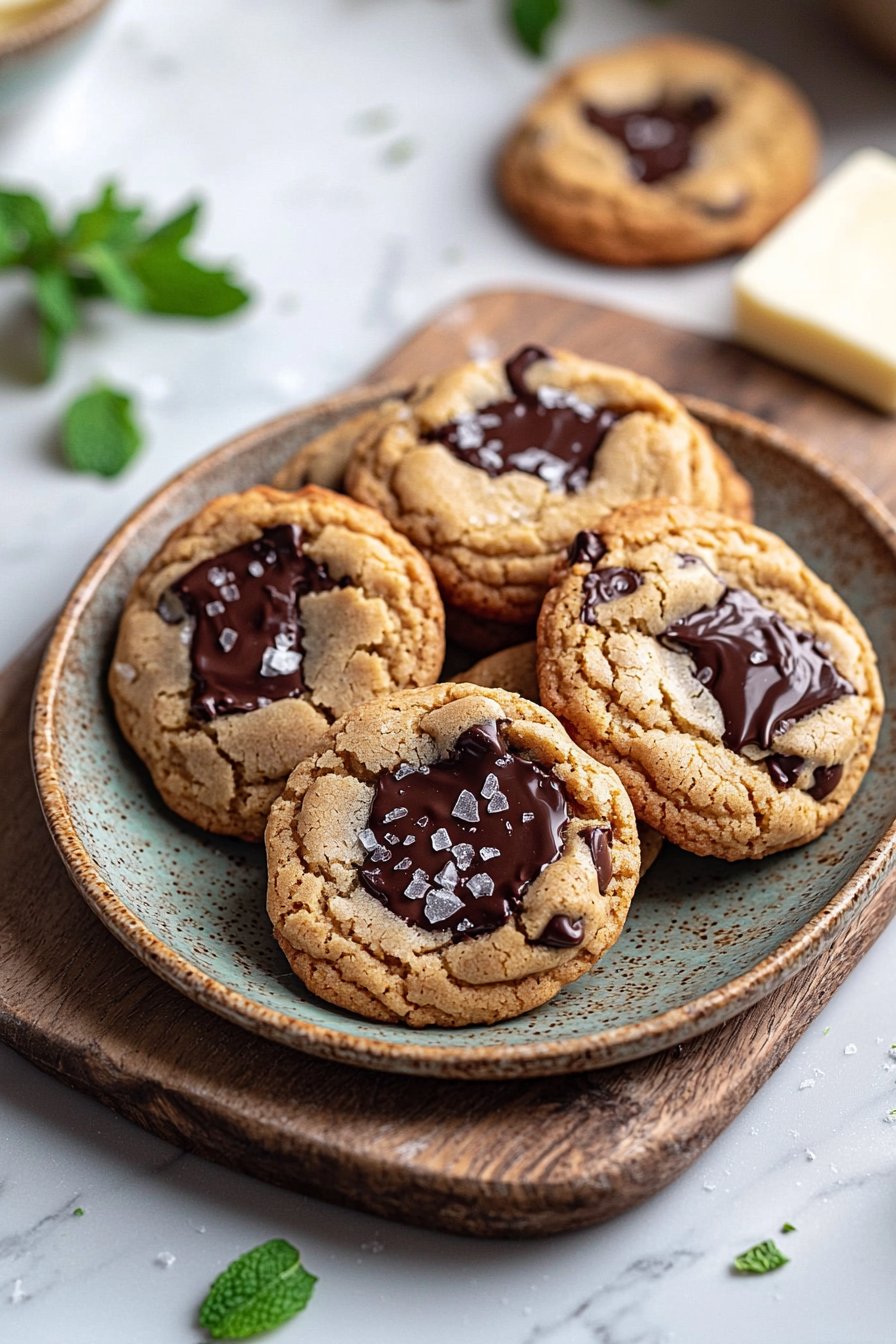 Mint Chocolate Chip Cookies