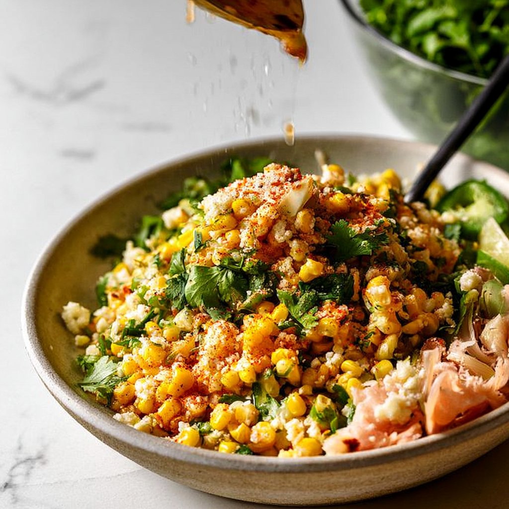 Mexican-Inspired Grilled Corn Salad with Cotija