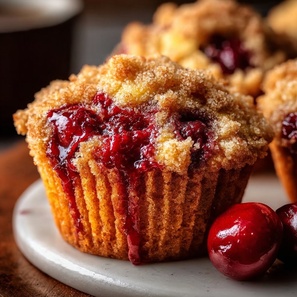 Cherry Cobbler Muffins