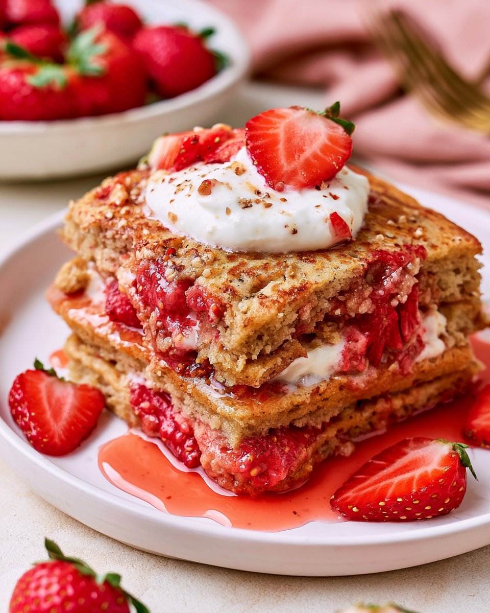 Strawberry Baked Pancakes