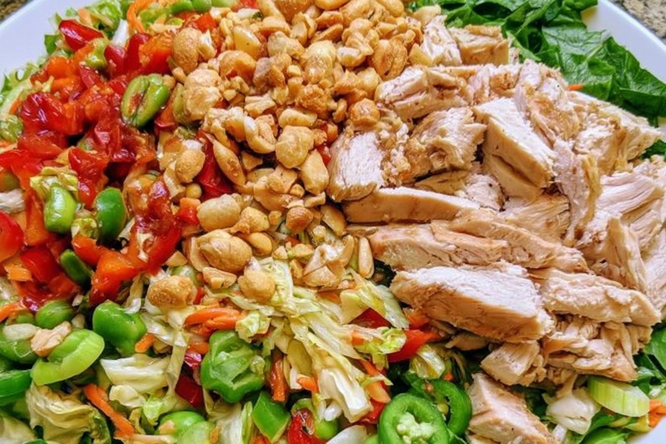 Thai Chicken Salad Easy Healthy Recipe for Busy Weeknights