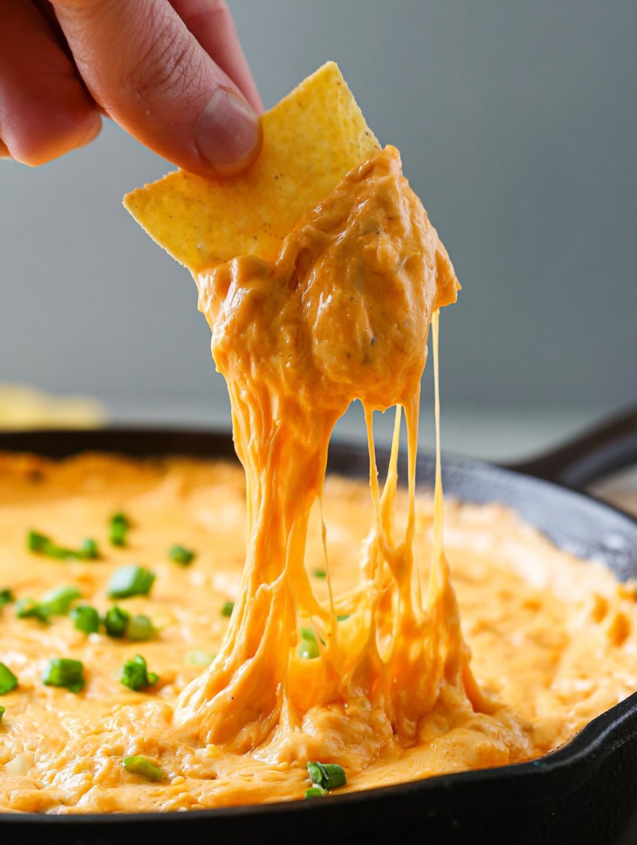 Dip de pollo al buffalo en olla de cocción lenta