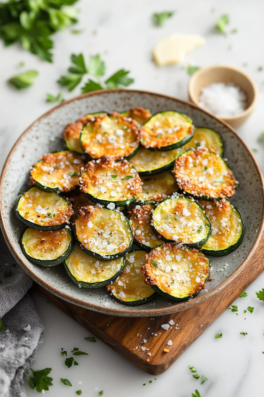 Crispy Baked Zucchini Chips – Easy Oven Snack