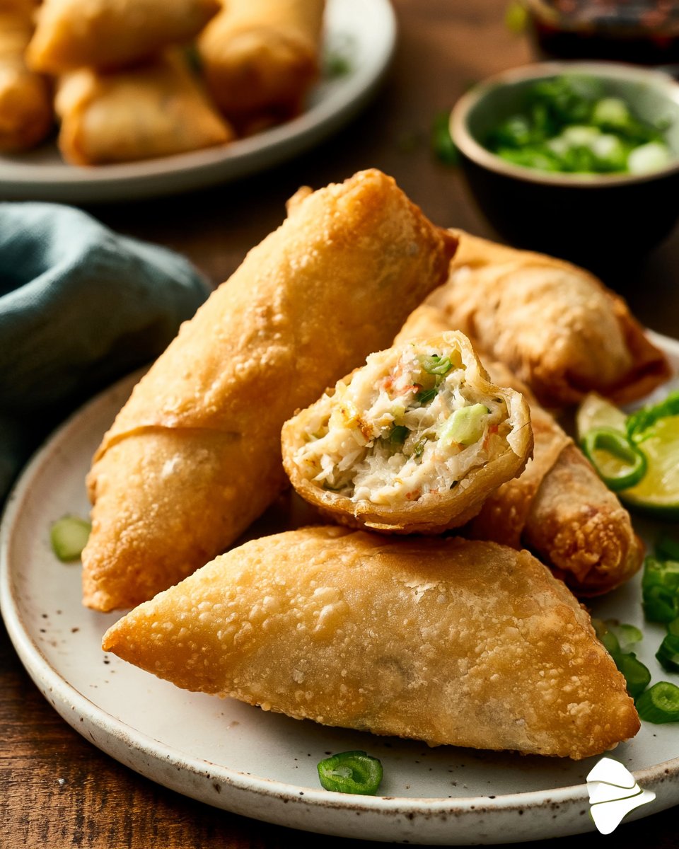 Crab Rangoon Egg Roll