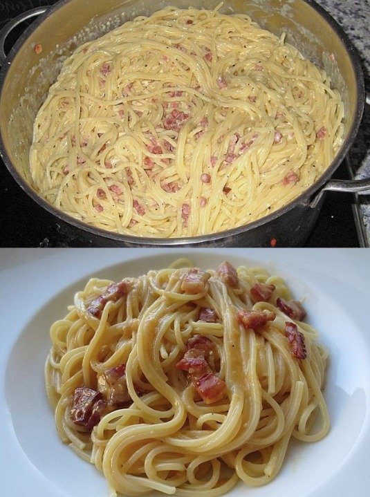 Spaghetti alla Carbonara South Tyrolean Style