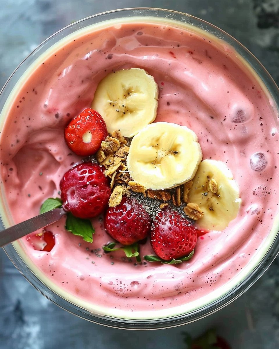 Strawberry Banana Smoothie Bowl