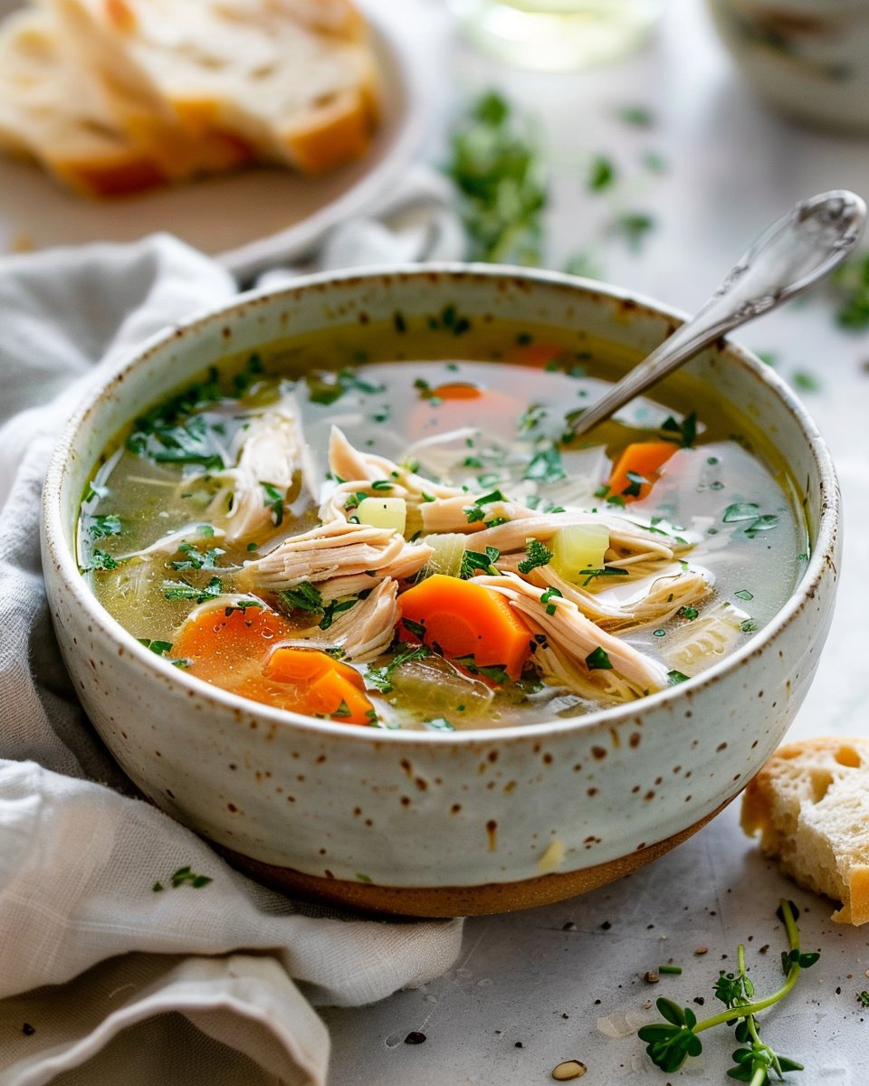 Easy and Healthy Homemade Chicken Soup