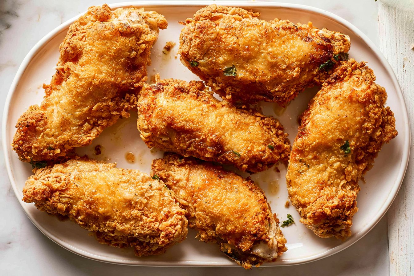 Crispy Sriracha Buttermilk Oven Fried Chicken Recipe