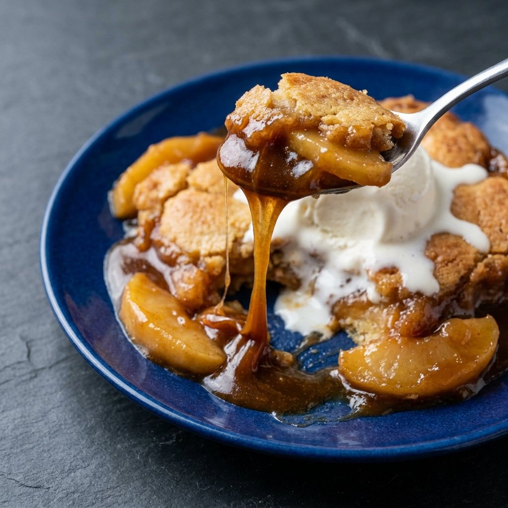 Gooey Caramel Apple Dump Cake