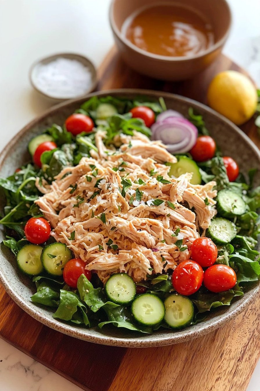 High Protein Rotisserie Chicken Salad