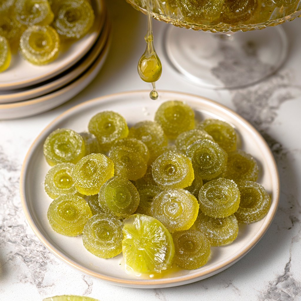 Homemade Healthy Sour Apple Gummies