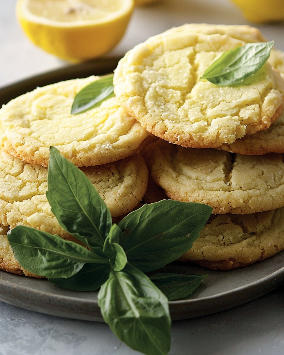 Lemon-Basil Cookies