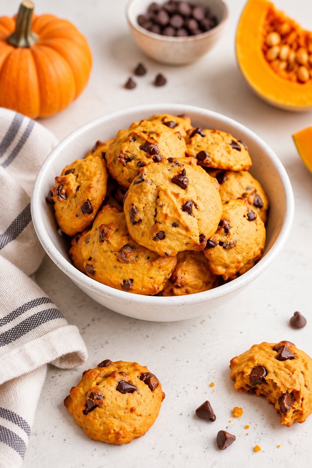 Recette Cookies chocolat-potiron