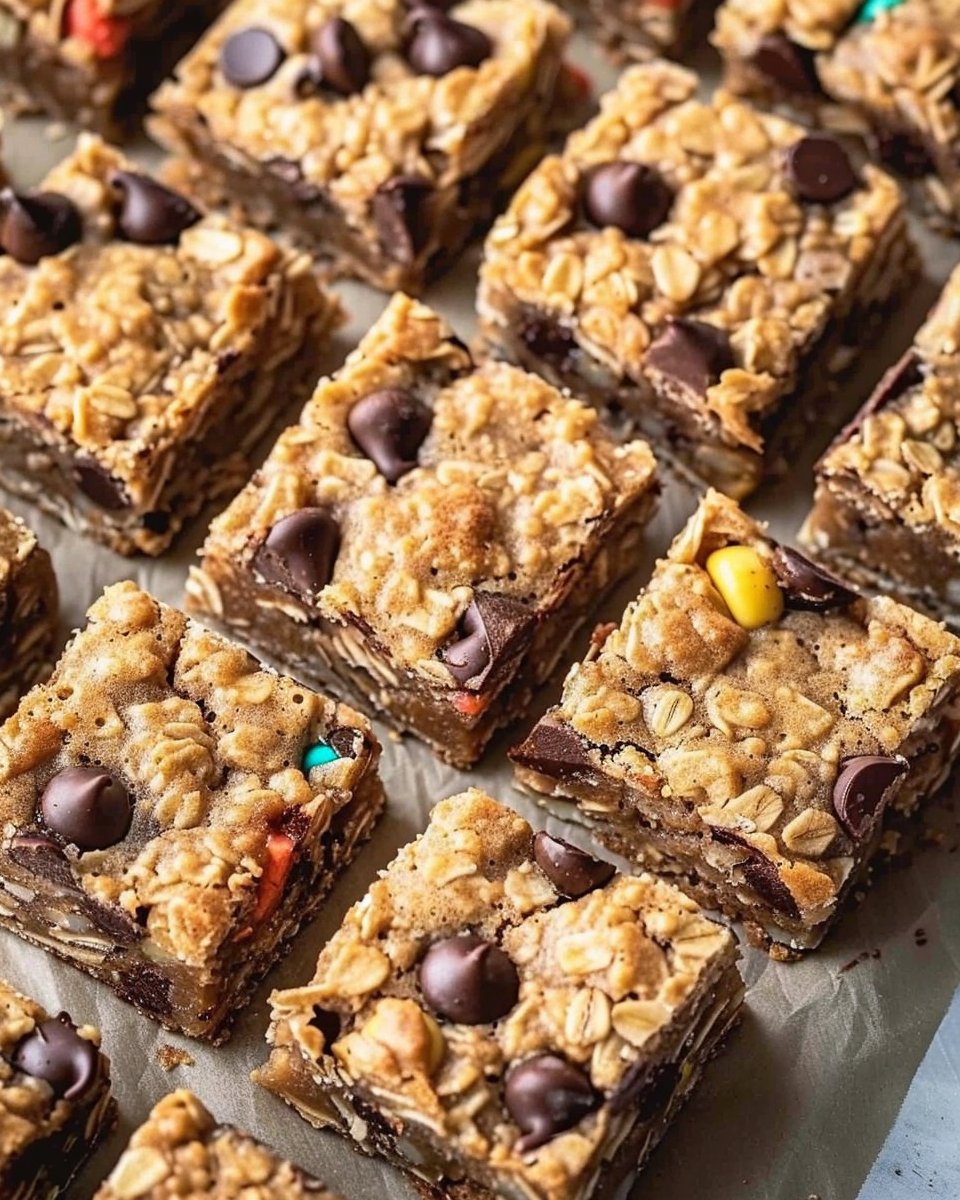 Chocolate Chip Oatmeal Cookie Bars
