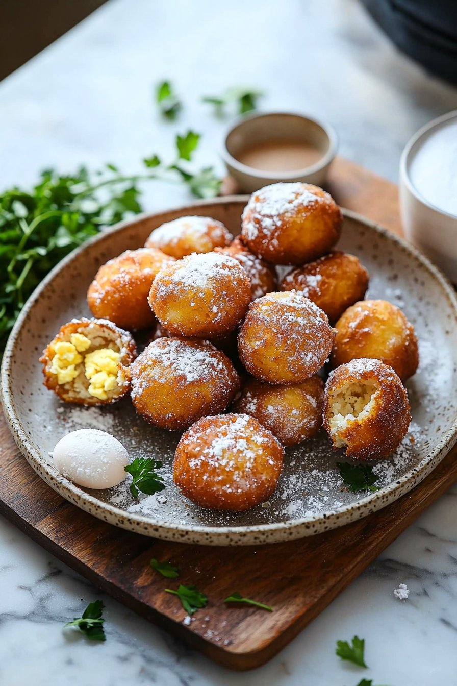 Luftfritteusen-Donutbissen