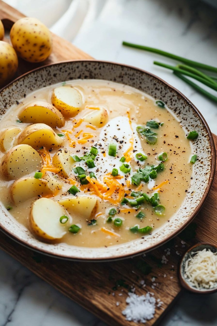 The Best Crockpot Potato Soup Recipe