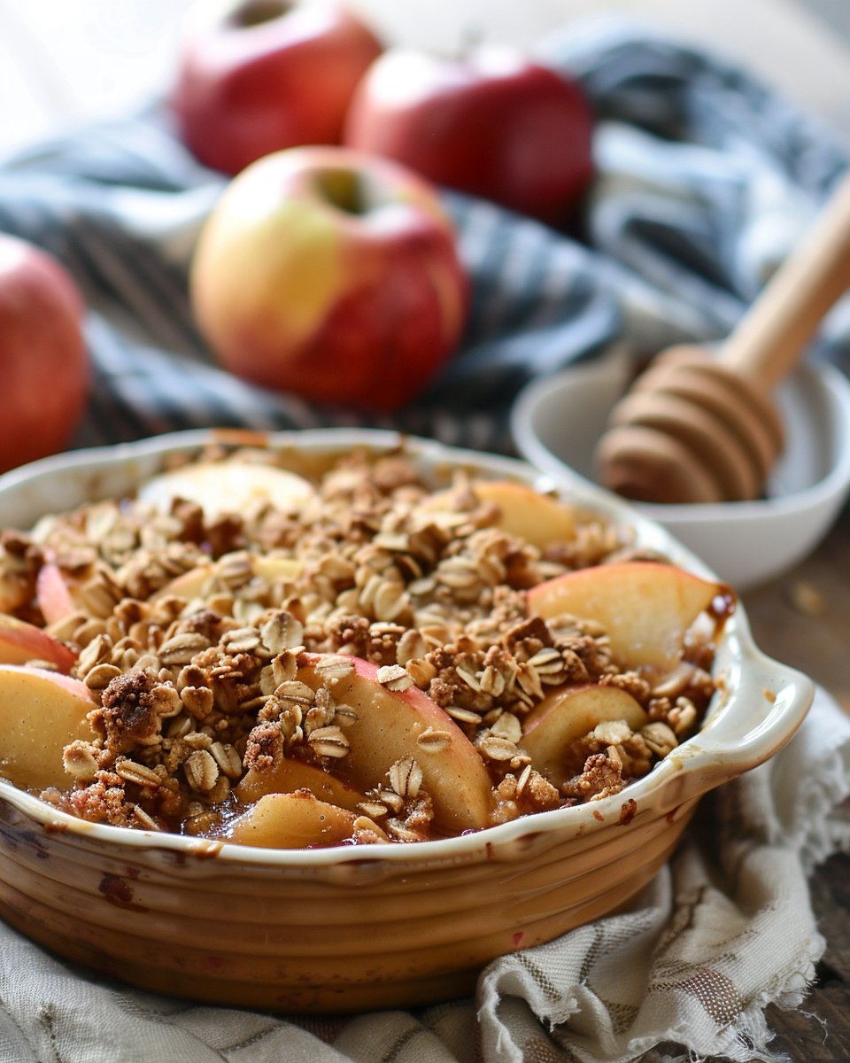Mom's Apple Crisp with Crunchy Oat Topping