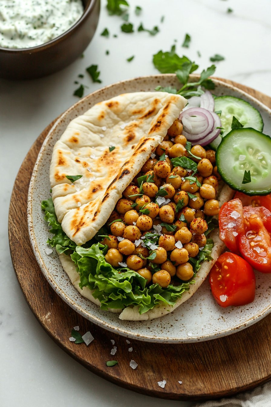 Roasted Chickpea Gyros