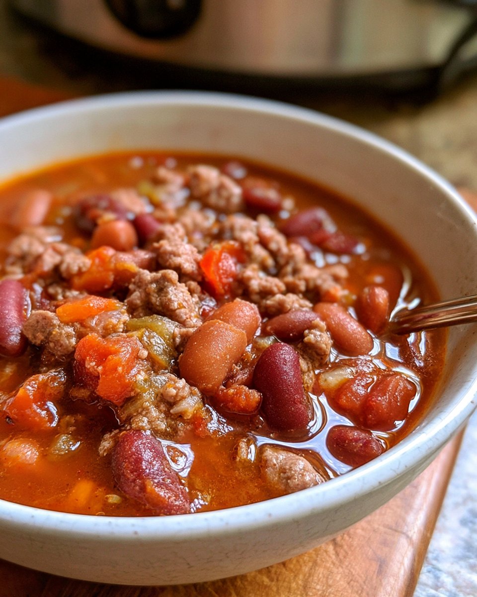 5 Ingredient Crockpot Chili Recipe