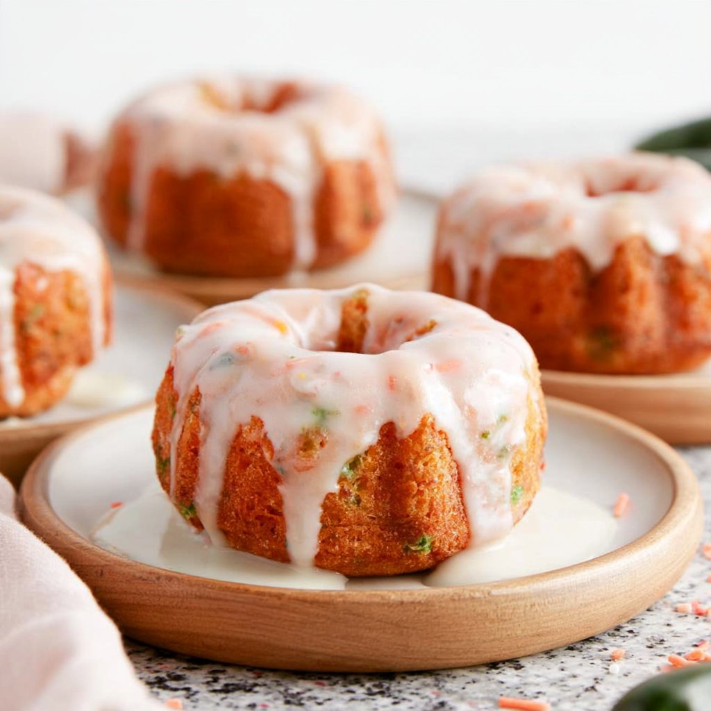 Mini Vanilla Bean Funfetti Bundt Cakes