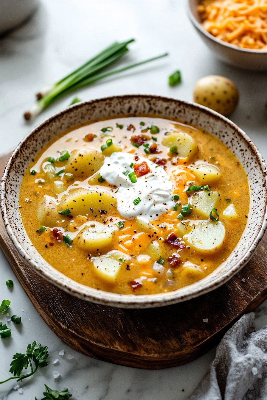 Easy Crock Pot Potato Soup