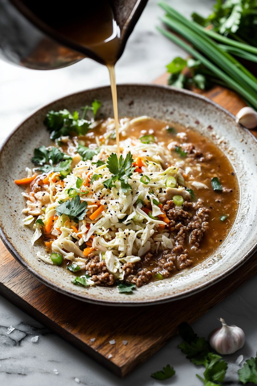 One-Pot Egg Roll Soup