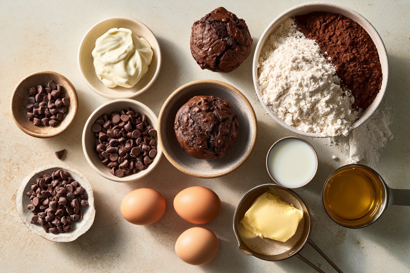 Double Chocolate Chip Muffins