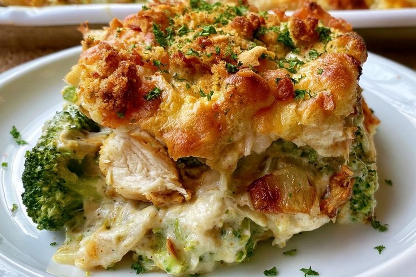 Healthy Low Carb Chicken and Broccoli Casserole