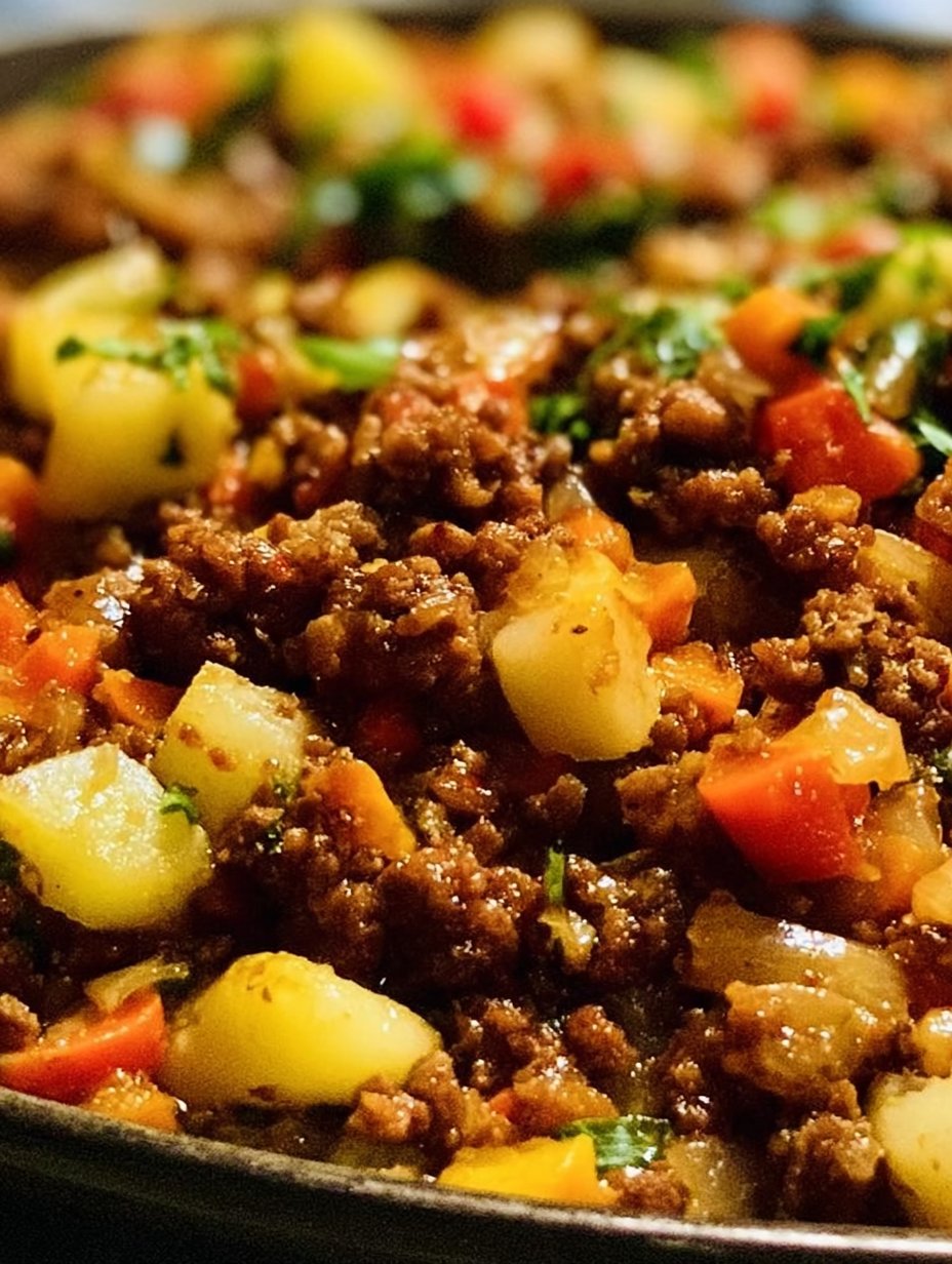 Disfruta del Picadillo Mexicano Casero - Delicia Fácil en Una Sola Sartén