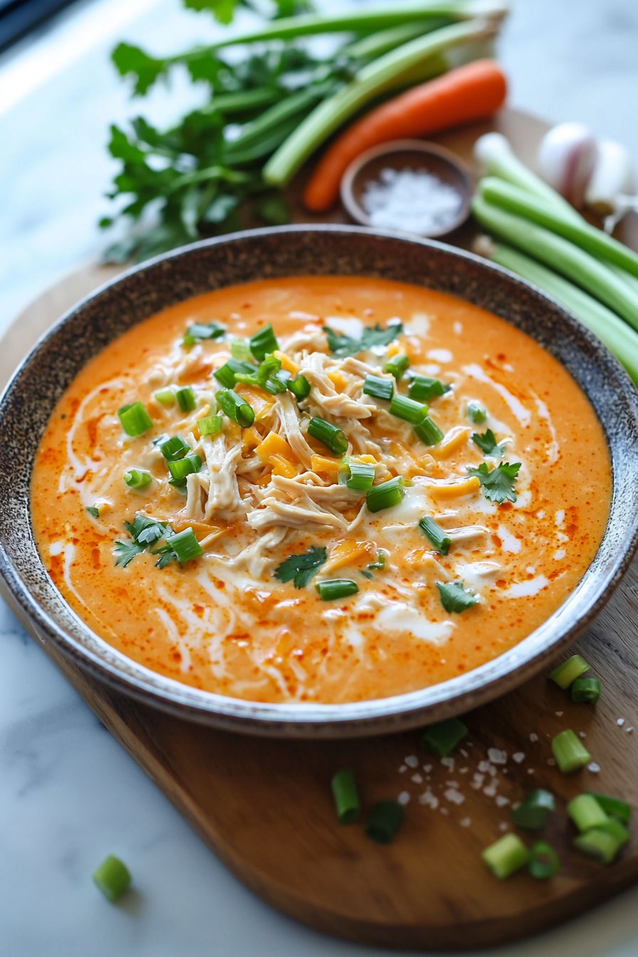 Creamy Buffalo Chicken Soup