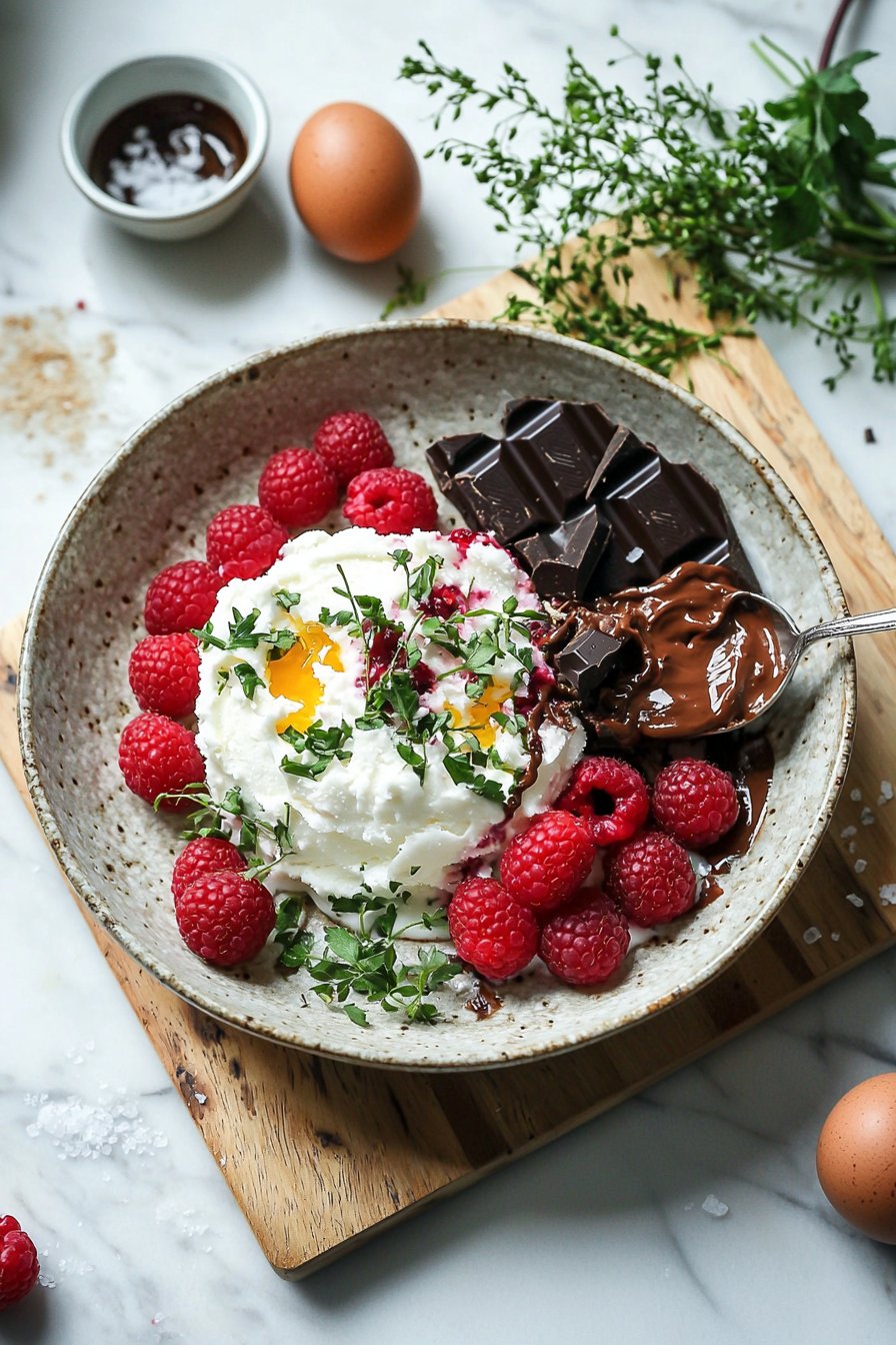 Himbeer-Schokoladen-Semifreddo
