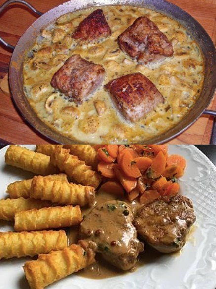 Fillet Roast in Cream Cheese Mustard Sauce