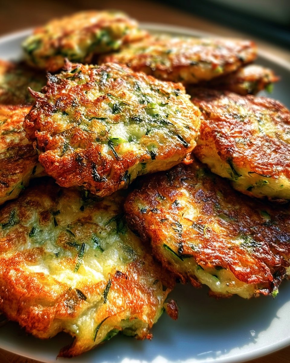 Low-Carb Air Fryer Zucchini Fritters with High Protein