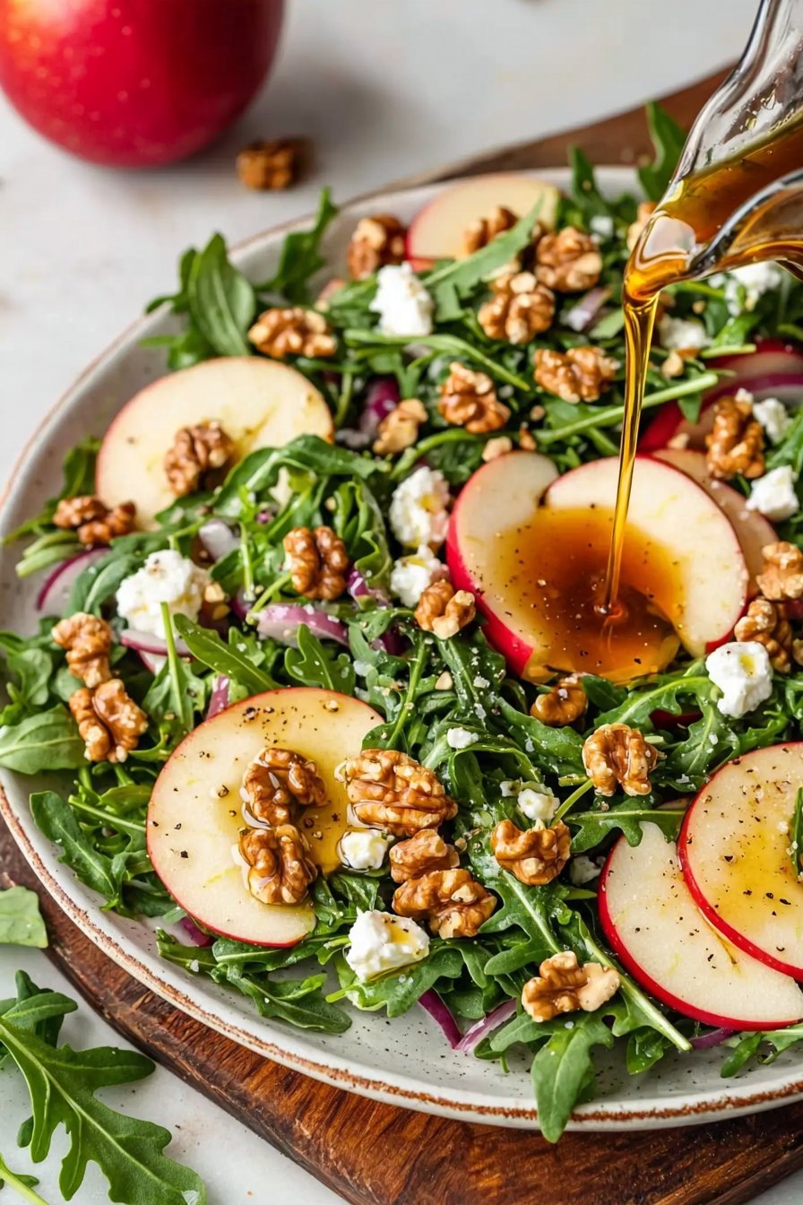 Apple Arugula Salad with Maple Vinaigrette
