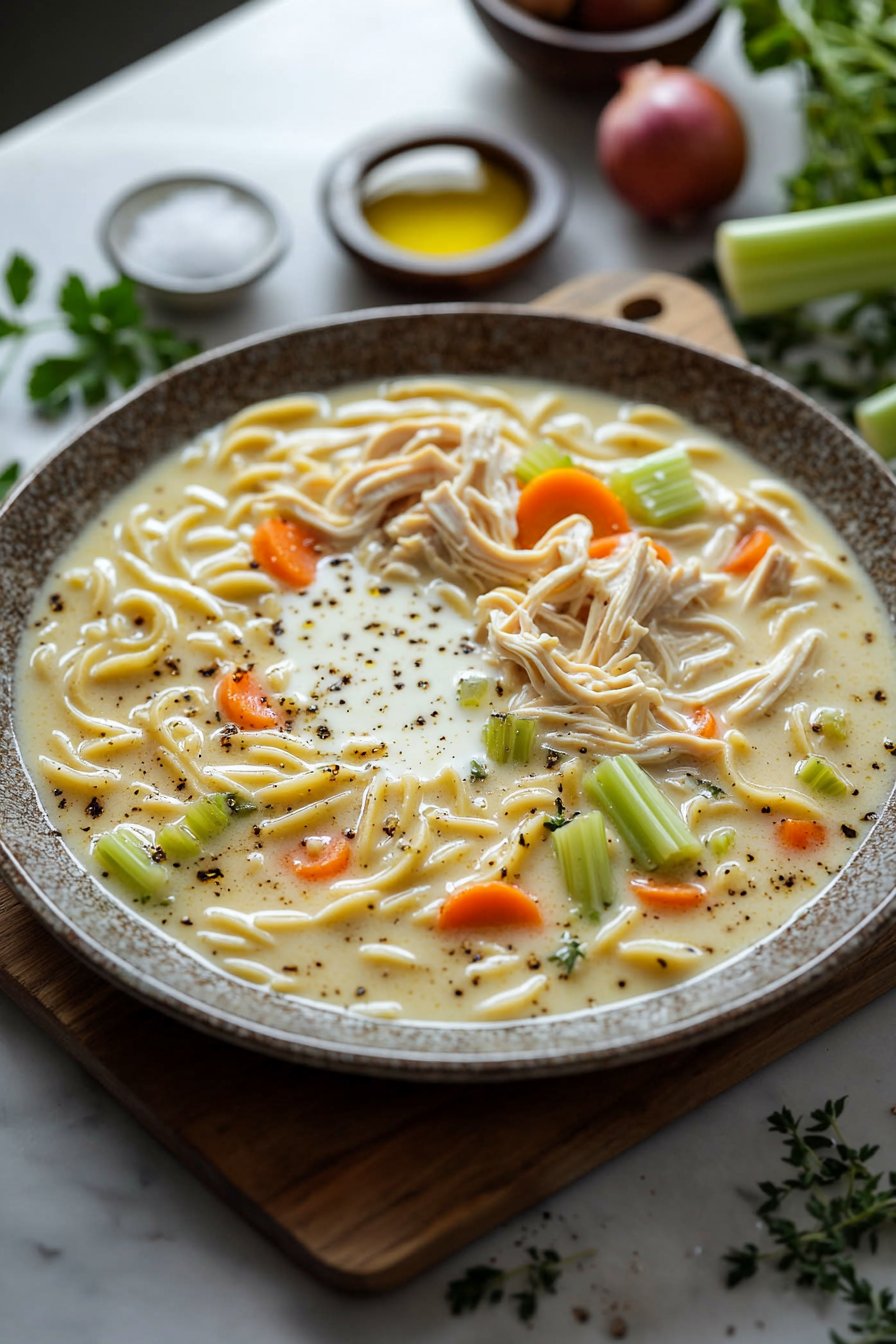 Creamy Chicken Noodle Soup